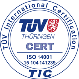 Quality Certification UNI EN ISO 14001 N°15104141239